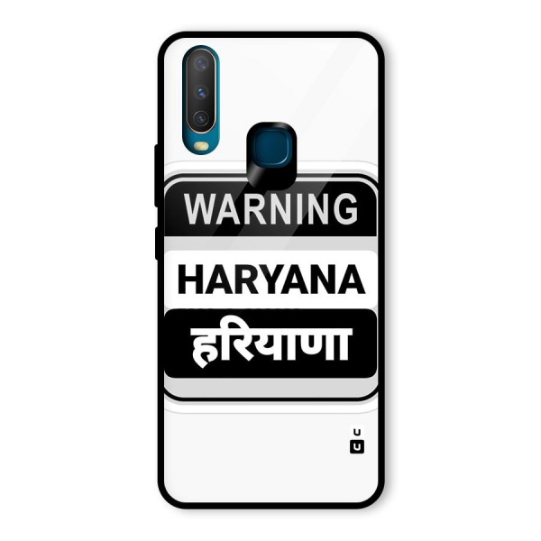 Haryana Warning Glass Back Case for Vivo Y12