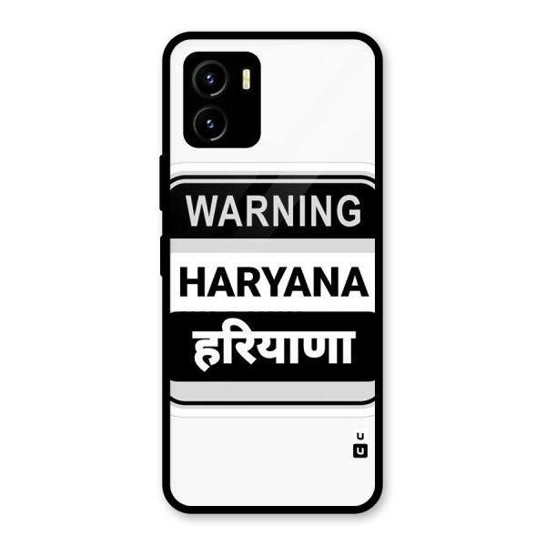 Haryana Warning Glass Back Case for Vivo Y15s