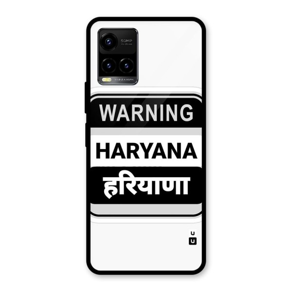 Haryana Warning Glass Back Case for Vivo Y21A