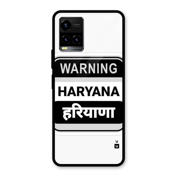 Haryana Warning Glass Back Case for Vivo Y21T
