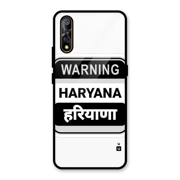 Haryana Warning Glass Back Case for Vivo Z1x