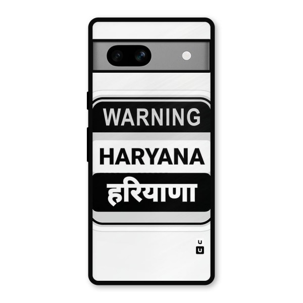 Haryana Warning Metal Back Case for Google Pixel 7a