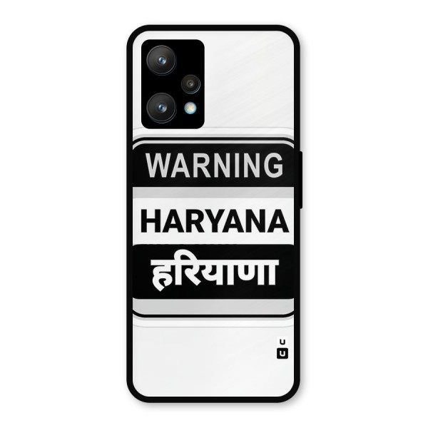 Haryana Warning Metal Back Case for Realme 9