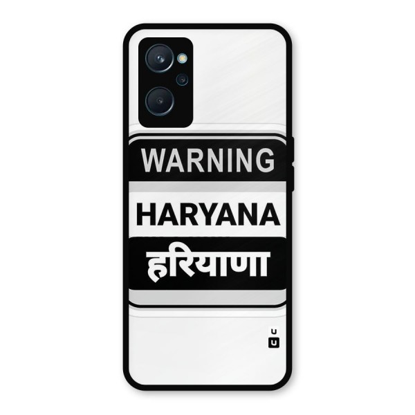 Haryana Warning Metal Back Case for Realme 9i