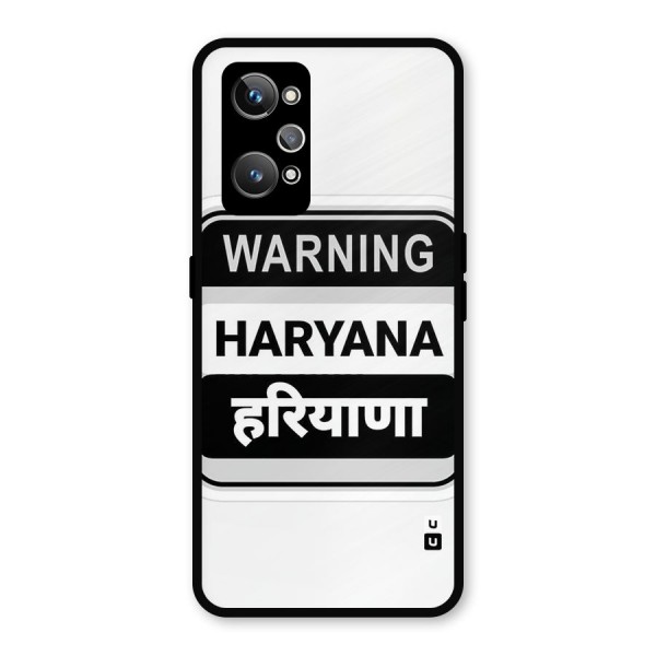 Haryana Warning Metal Back Case for Realme GT 2