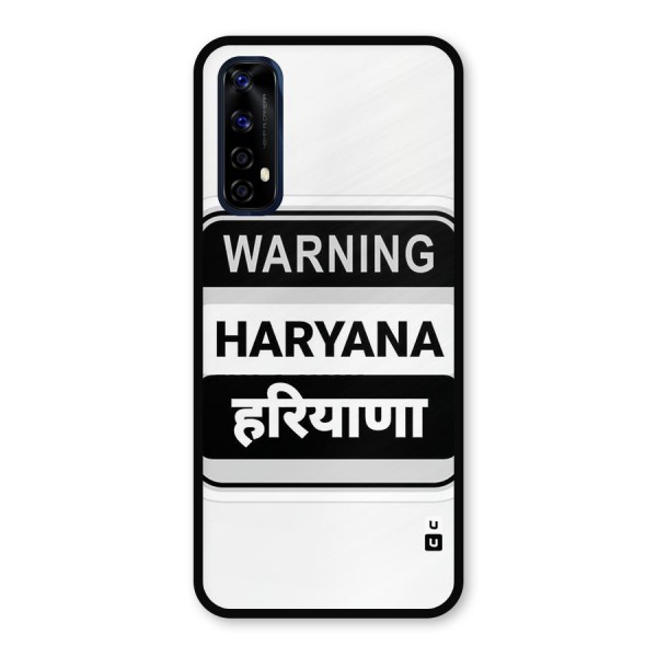 Haryana Warning Metal Back Case for Realme Narzo 20 Pro