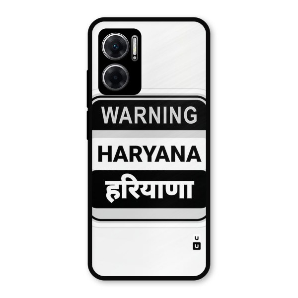 Haryana Warning Metal Back Case for Redmi 11 Prime 5G