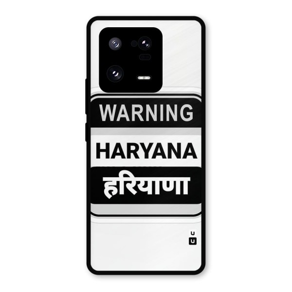 Haryana Warning Metal Back Case for Xiaomi 13 Pro