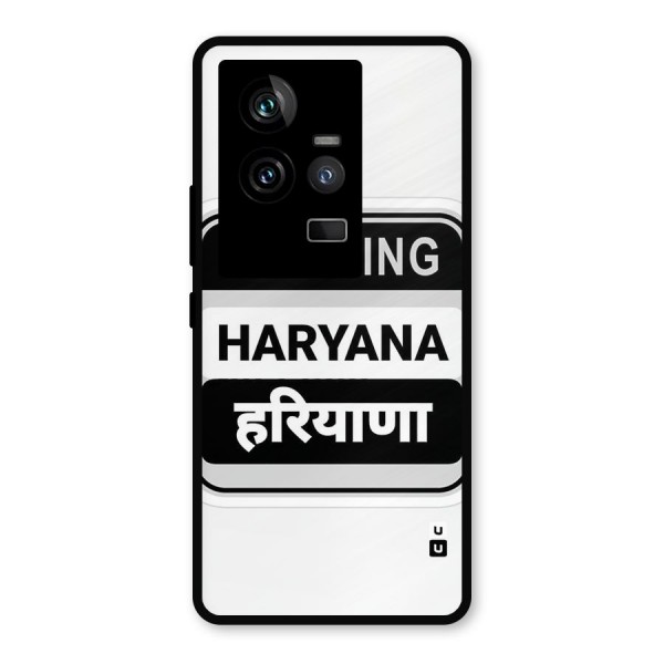 Haryana Warning Metal Back Case for iQOO 11 5G