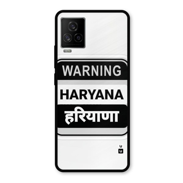 Haryana Warning Metal Back Case for iQOO 7 Legend 5G