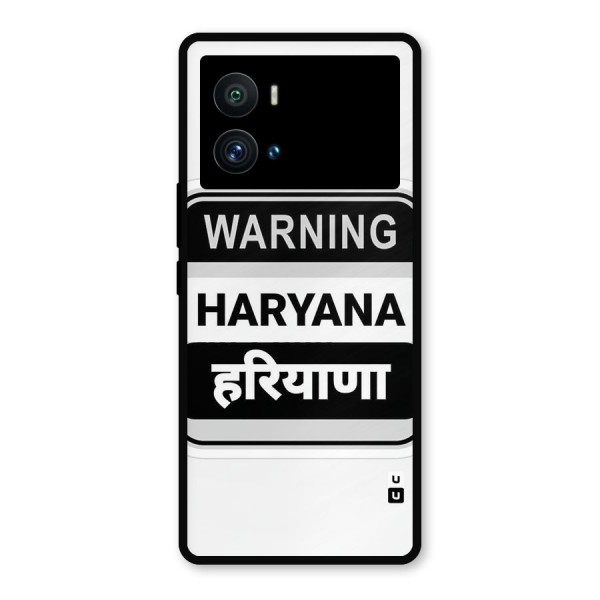 Haryana Warning Metal Back Case for iQOO 9 Pro