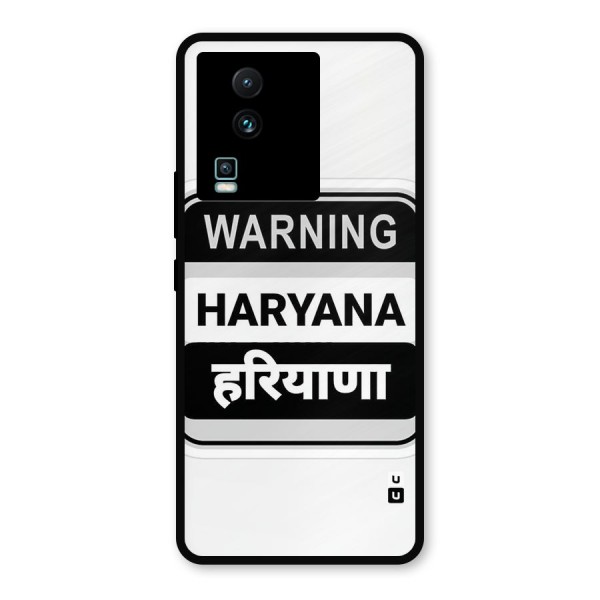 Haryana Warning Metal Back Case for iQOO Neo 7