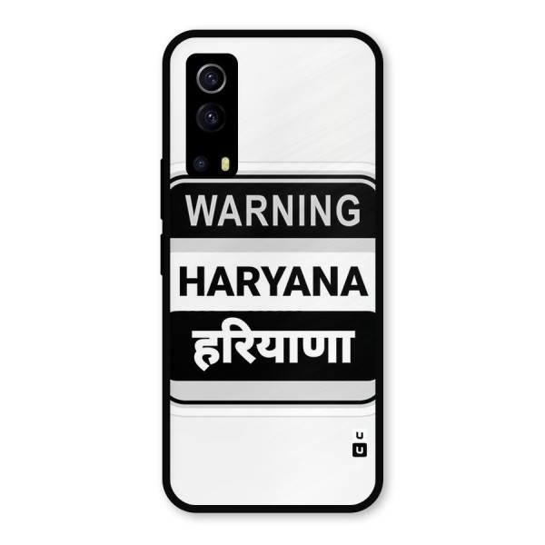 Haryana Warning Metal Back Case for iQOO Z3