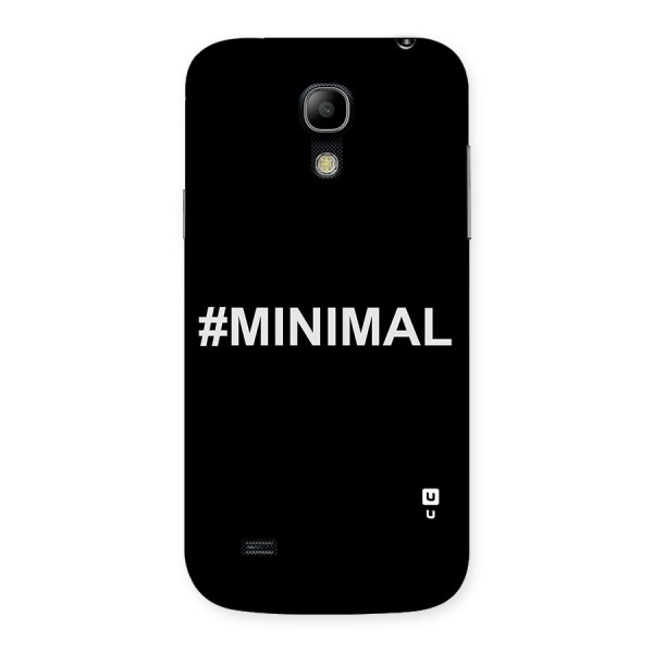 Hashtag Minimal Black Back Case for Galaxy S4 Mini