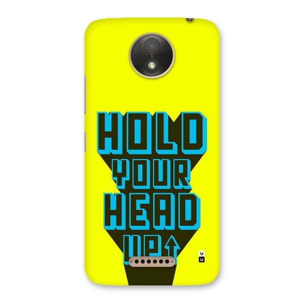 Head Up Back Case for Moto C Plus