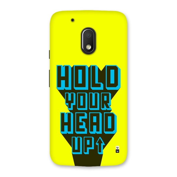 Head Up Back Case for Moto G4 Play