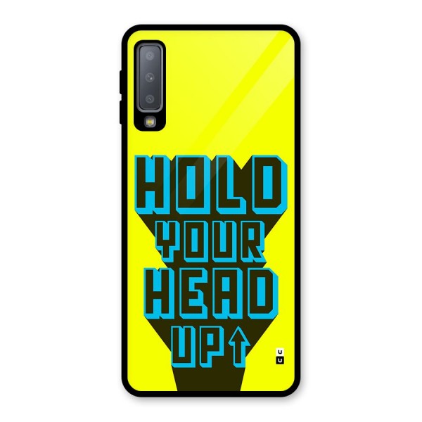 Head Up Glass Back Case for Galaxy A7 (2018)