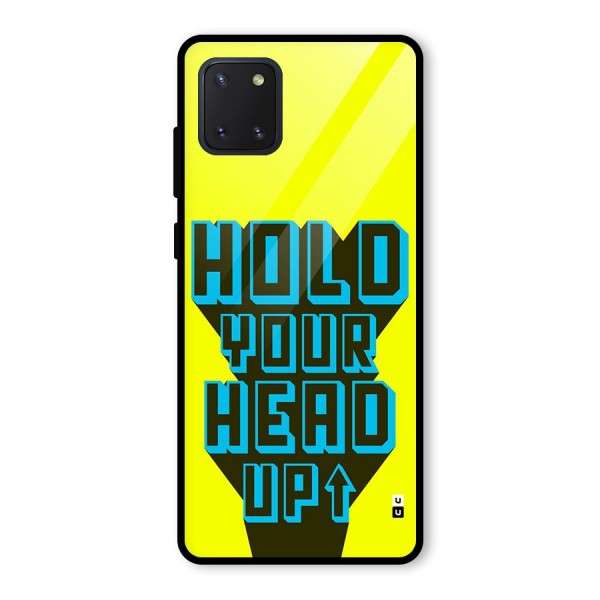 Head Up Glass Back Case for Galaxy Note 10 Lite