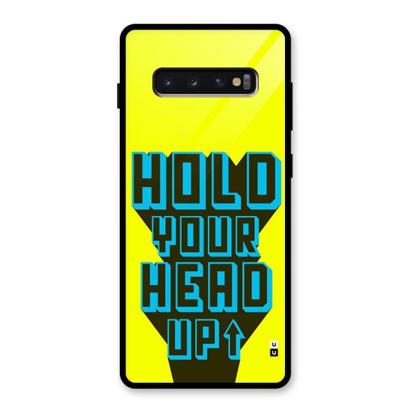 Head Up Glass Back Case for Galaxy S10 Plus