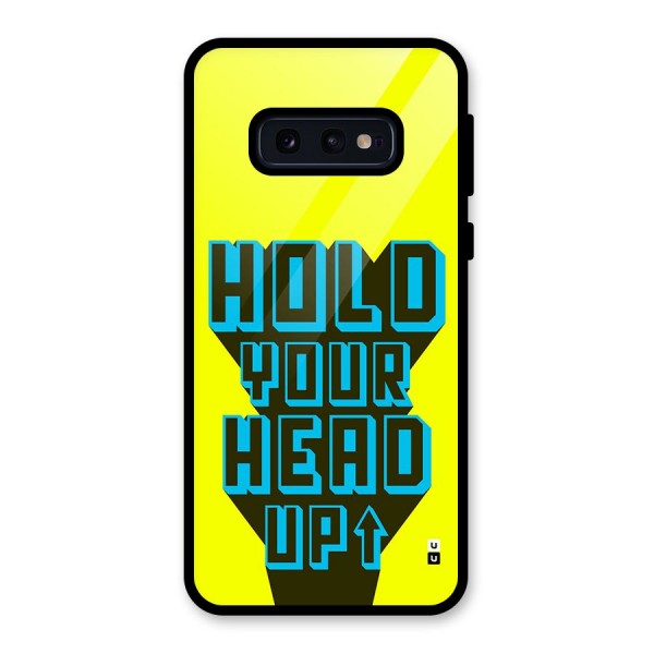 Head Up Glass Back Case for Galaxy S10e