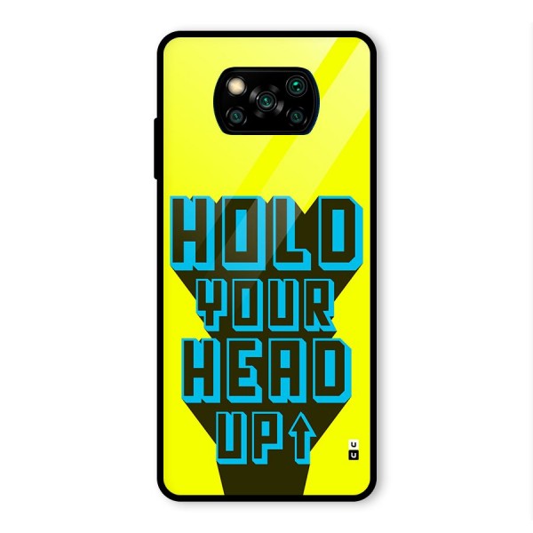 Head Up Glass Back Case for Poco X3 Pro