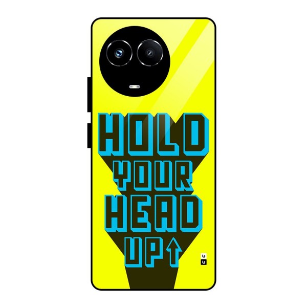 Head Up Glass Back Case for Realme 11X