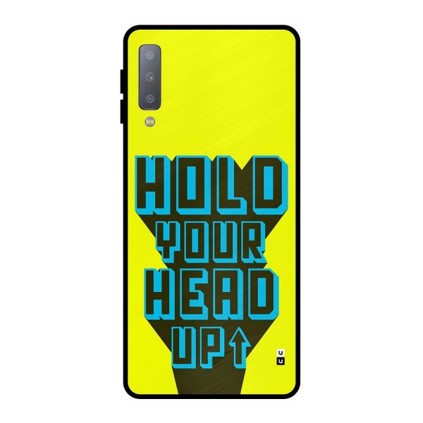 Head Up Metal Back Case for Galaxy A7 (2018)