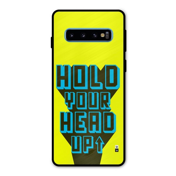 Head Up Metal Back Case for Galaxy S10