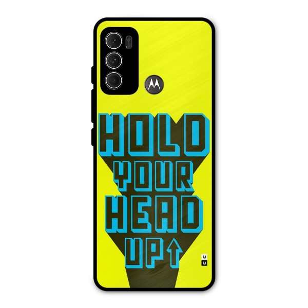 Head Up Metal Back Case for Moto G60