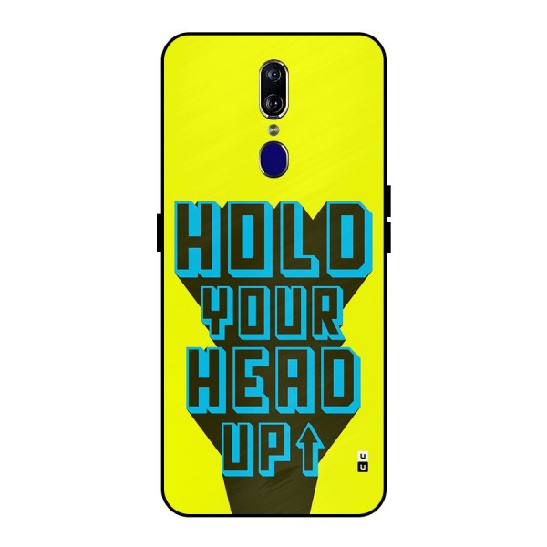 Head Up Metal Back Case for Oppo F11