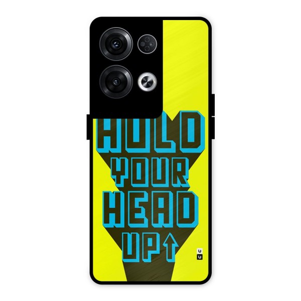 Head Up Metal Back Case for Oppo Reno8 Pro 5G