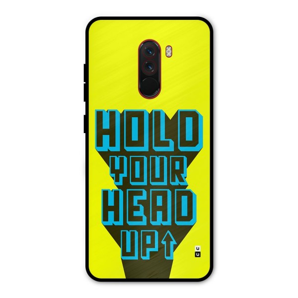 Head Up Metal Back Case for Poco F1