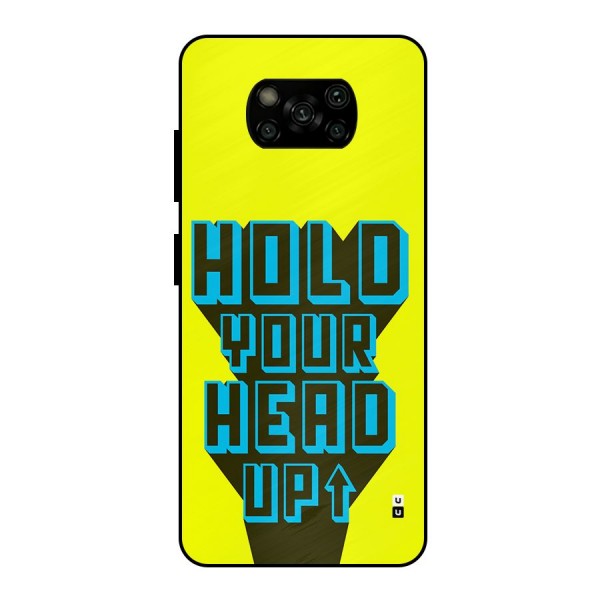 Head Up Metal Back Case for Poco X3