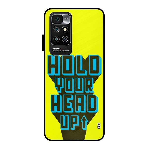 Head Up Metal Back Case for Redmi 10 Prime