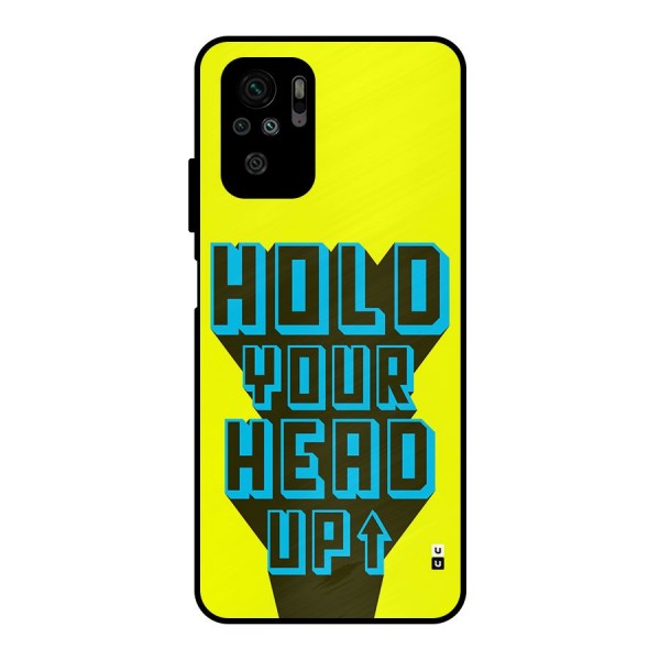 Head Up Metal Back Case for Redmi Note 10S