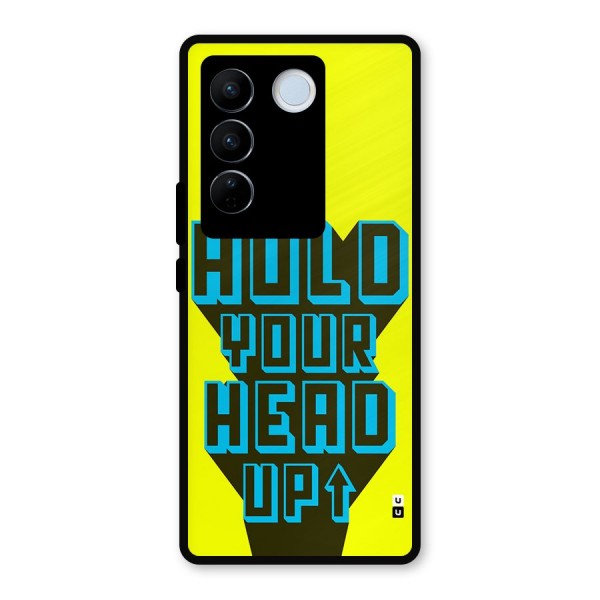 Head Up Metal Back Case for Vivo V27 Pro