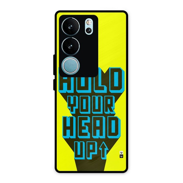 Head Up Metal Back Case for Vivo V29 Pro