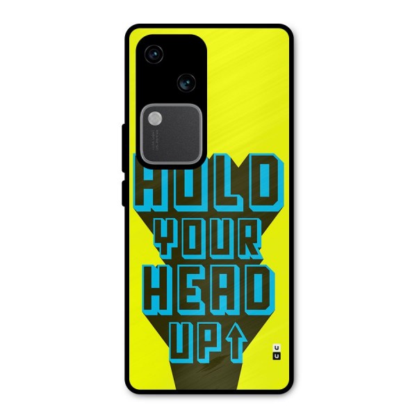 Head Up Metal Back Case for Vivo V30