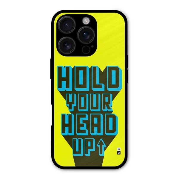 Head Up Metal Back Case for iPhone 16 Pro