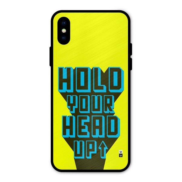 Head Up Metal Back Case for iPhone X