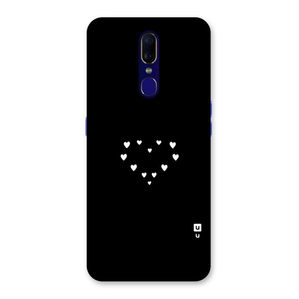 Heart of Hearts Glass Back Case for Oppo F11