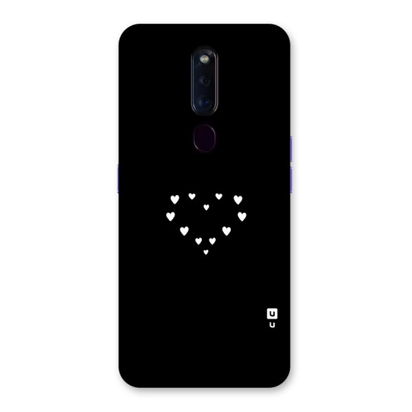 Heart of Hearts Glass Back Case for Oppo F11 Pro