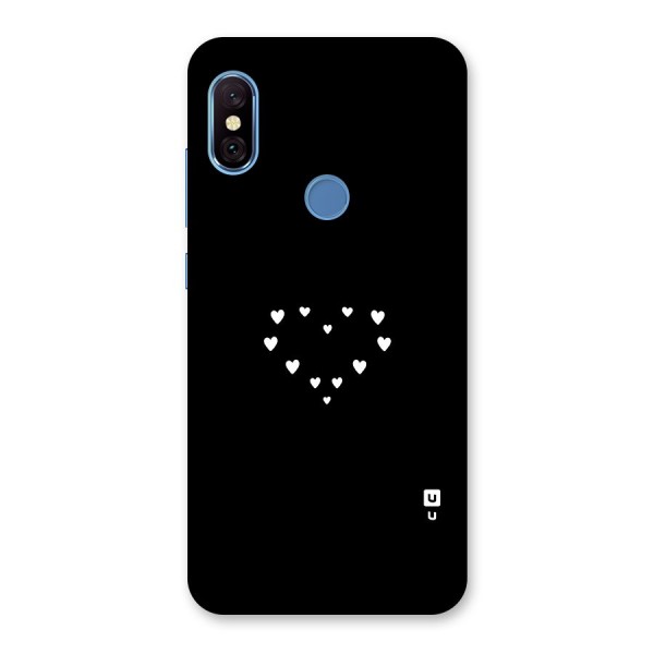 Heart of Hearts Back Case for Redmi Note 6 Pro