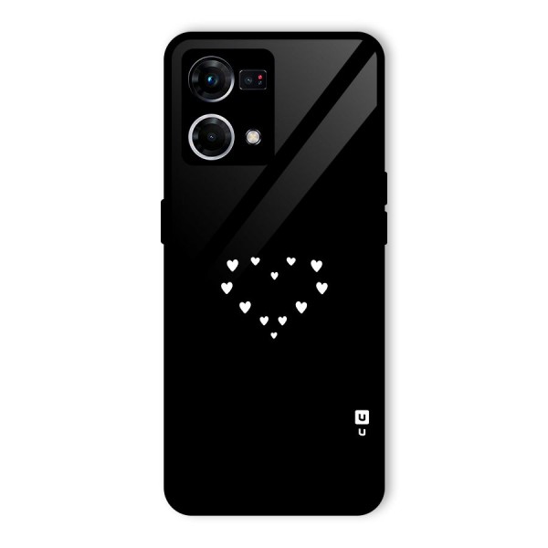 Heart of Hearts Glass Back Case for Oppo F21 Pro 4G