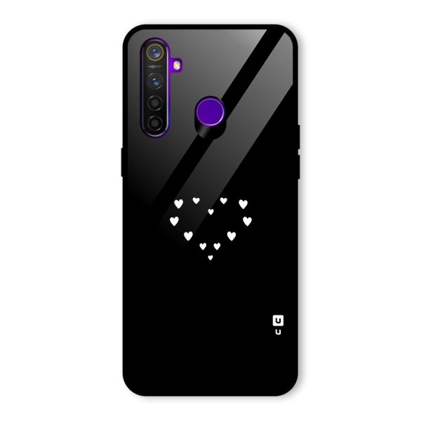Heart of Hearts Glass Back Case for Realme 5 Pro