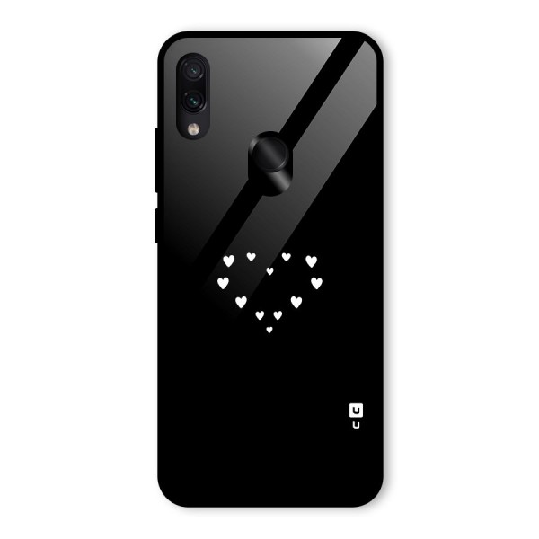 Heart of Hearts Glass Back Case for Redmi Note 7