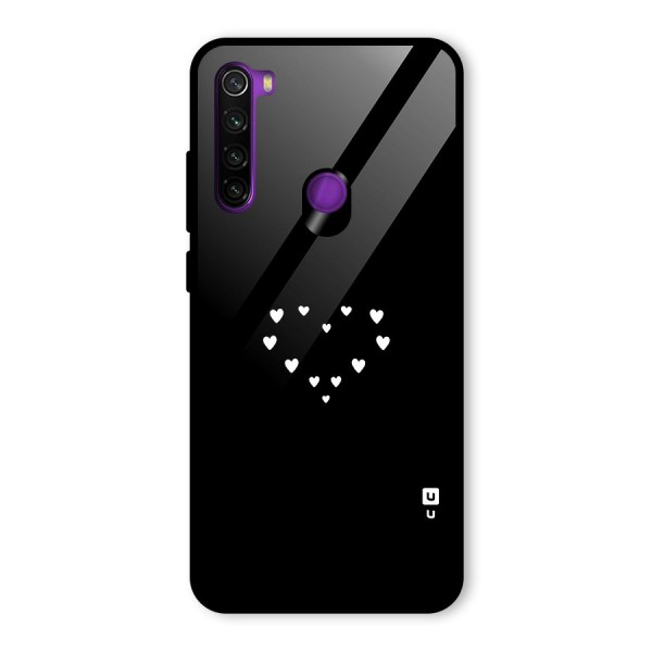 Heart of Hearts Glass Back Case for Redmi Note 8