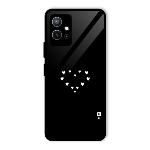 Heart of Hearts Glass Back Case for Vivo T1 5G