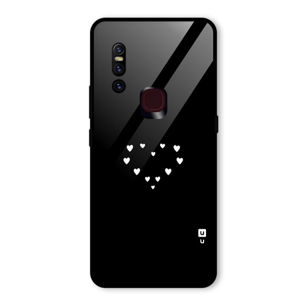 Heart of Hearts Glass Back Case for Vivo V15