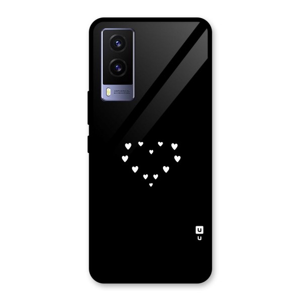 Heart of Hearts Glass Back Case for Vivo V21e 5G